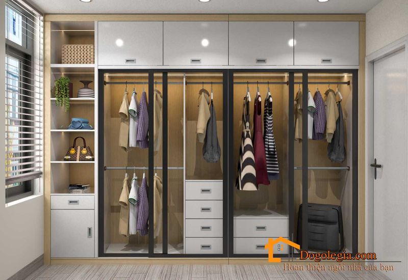 Tủ Áo Âm Tường Thi Công Nhanh 4 Hình tủ áo hiện đại