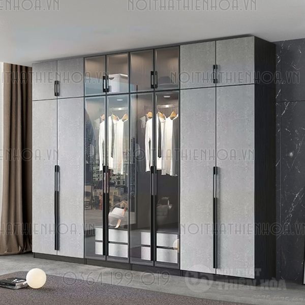 Tủ Quần Áo Chung Cư Phong Cách Châu Âu 1 Tủ Quần Áo Cửa Lùa