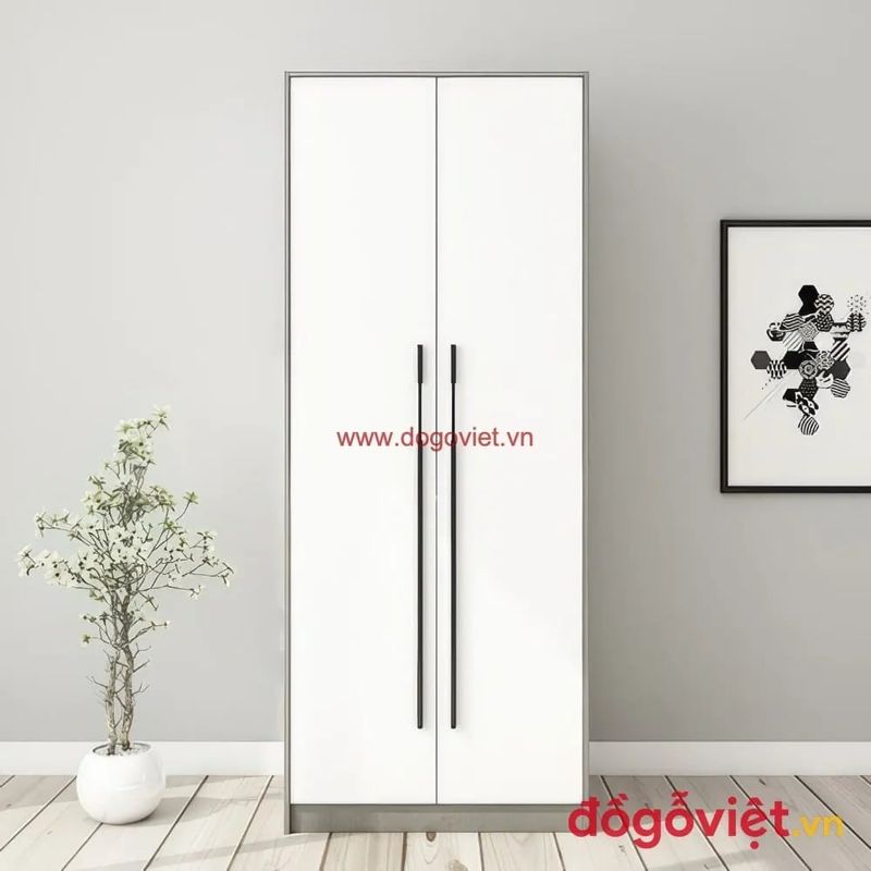 Tủ quần áo MDF phong cách tối giản