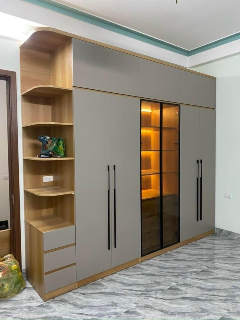 Tủ Áo Gỗ MFC 3 Tủ áo gỗ MFC hiện đại