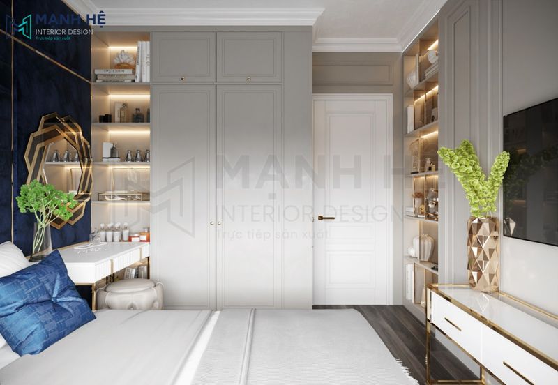 Tủ Áo Âm Tường Tân Cổ Điển 5 Hình ảnh tủ cổ điển