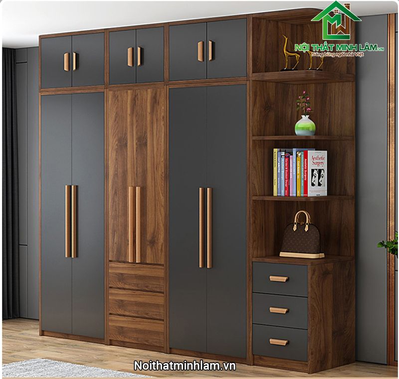 Gia Công Tủ Áo Gỗ 2 Tủ quần áo hiện đại