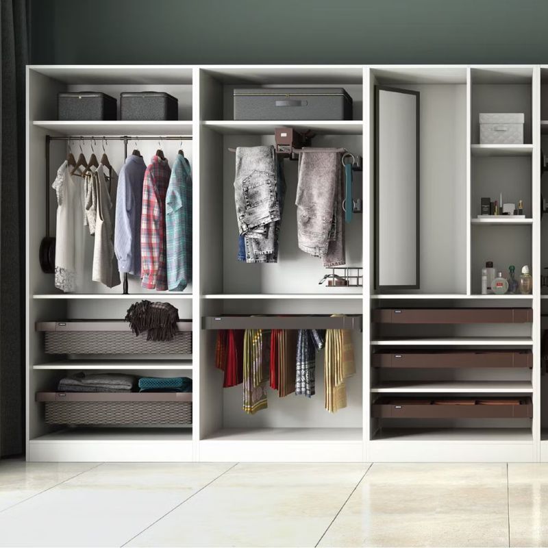 Tủ Quần Áo Nhà Phố Tối Giản 3 Tủ quần áo mở