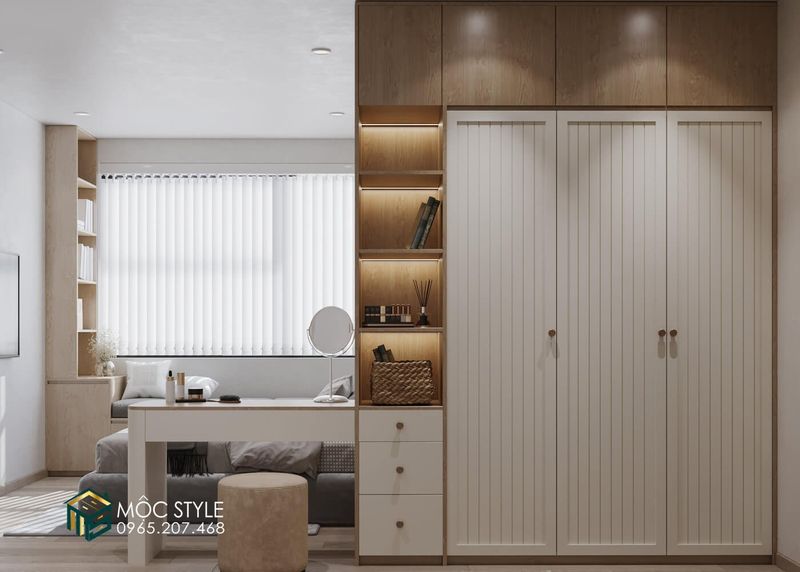 Tủ quần áo kích trần đẹp