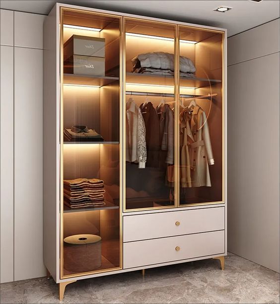 Hình ảnh tủ quần áo cánh mở đa năng