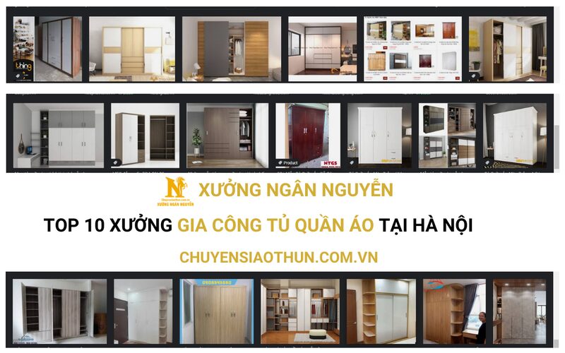 Xưởng Gia Công Tủ Quần Áo 1 Xưởng gia công tủ quần áo