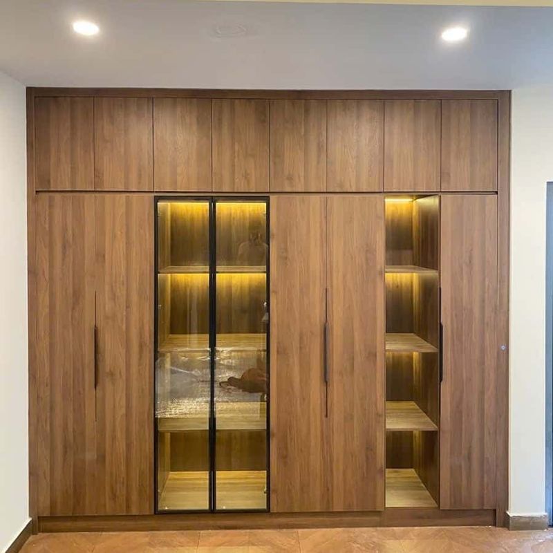 Tủ Áo Âm Tường Bền Đẹp 1 Mẫu tủ quần áo âm tường phong ngủ màu ốc cho hiện đại