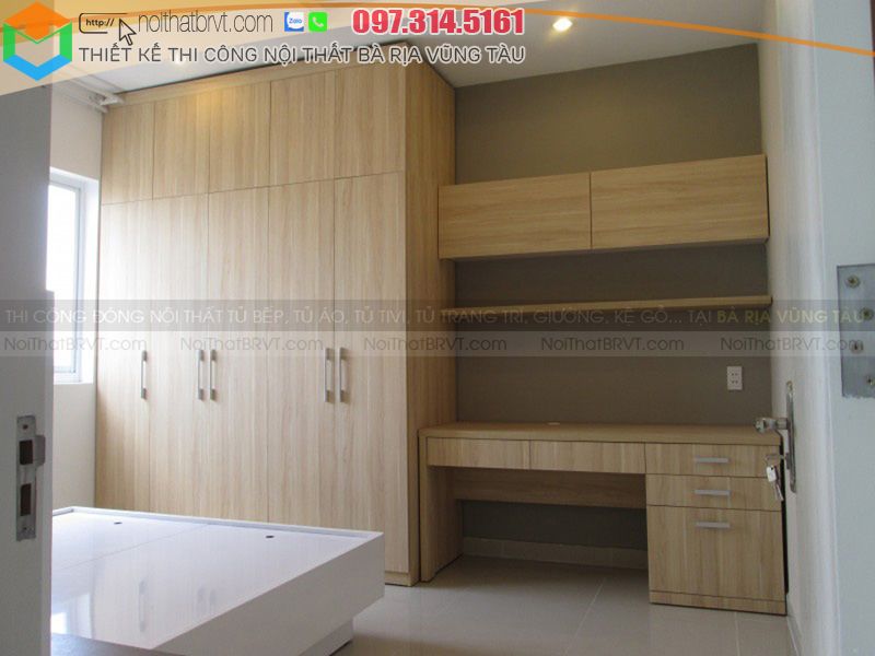 Tủ Áo Âm Tường Vũng Tàu 2 Thi công tủ quần áo âm tường tại Vũng Tàu