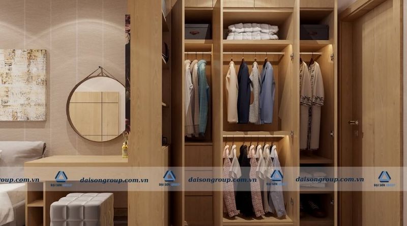 Hình mẫu tủ quần áo âm tường tiện ích, vượt trội cho căn hộ của bạn