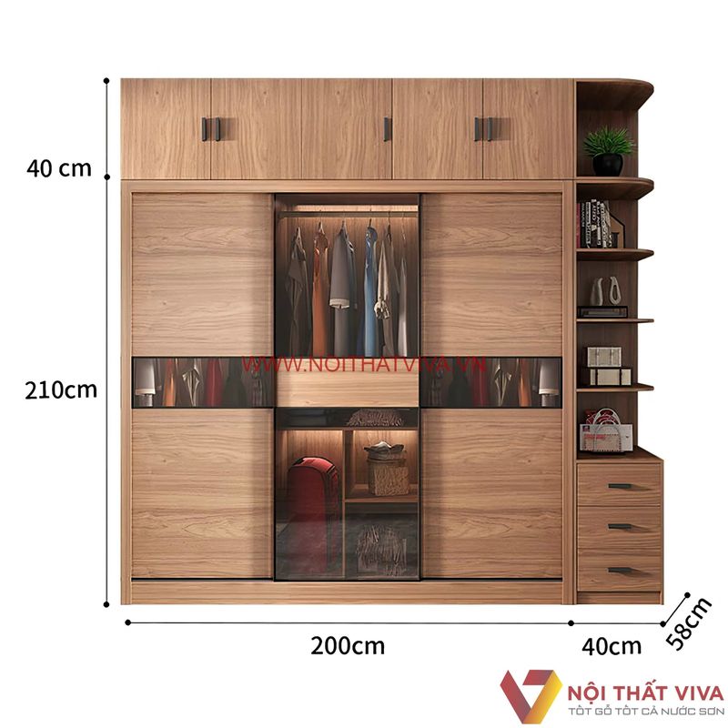 Tủ quần áo tiêu chuẩn phong thủy