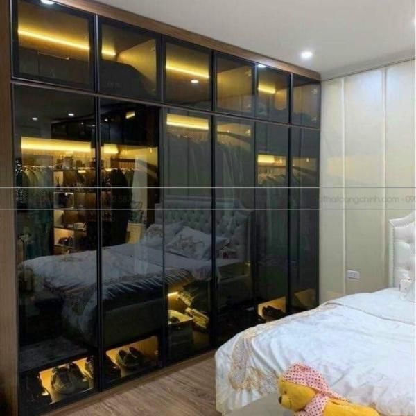 Sản Xuất Tủ Áo Phòng Ngủ 3 mau tu canh kinh hien dai nhat 2023 7476
