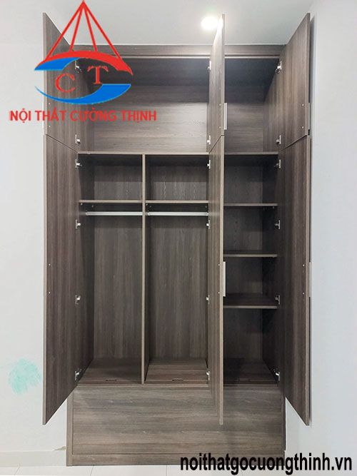 Tủ Áo Âm Tường Theo Yêu Cầu 1 Tủ quần áo âm tường gỗ hiện đại