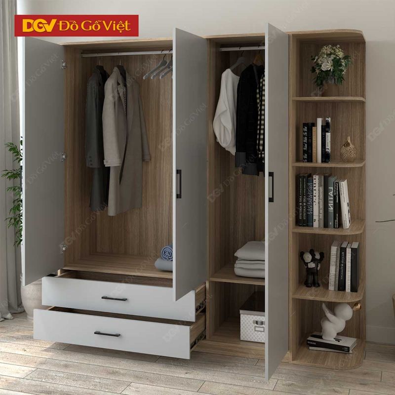 Tủ Áo Cửa Mở 3 Tủ quần áo gỗ công nghiệp