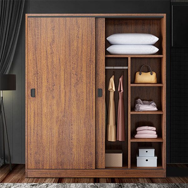 Thiết kế tủ quần áo MDF lõi xanh hiện đại