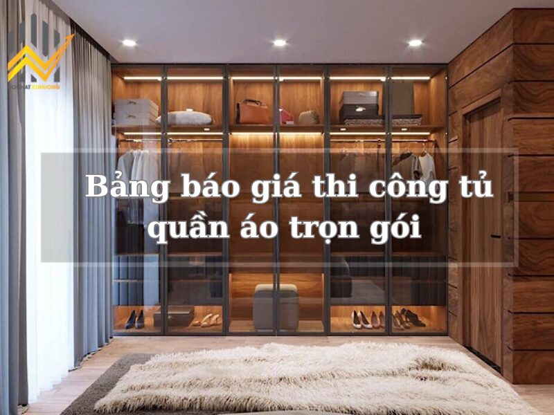 Tủ quần áo gắn cửa lùa