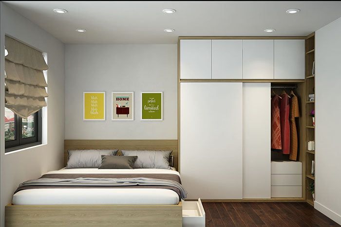 Tủ Quần Áo Đẹp Cho Phòng Ngủ Nhỏ 4 Thiết kế tủ quần áo hiện đại
