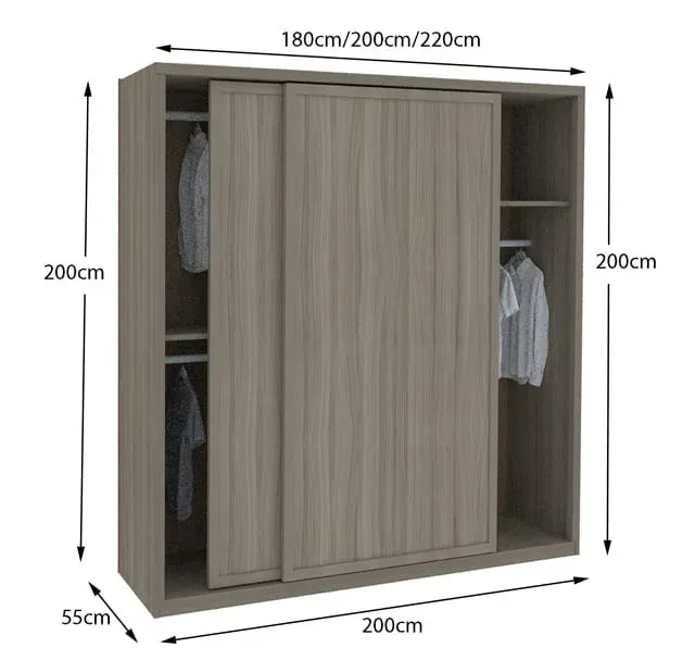 Tủ Quần Áo Theo Kích Thước 4 Tổng hợp kích thước tủ quần áo tiêu chuẩn phổ biến hiện nay 8