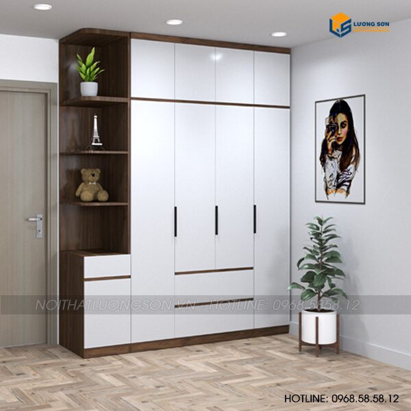 Tủ quần áo chung cư 1m2x2m6