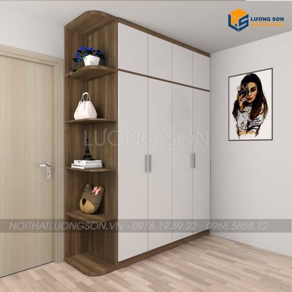 Tủ quần áo gỗ công nghiệp MDF