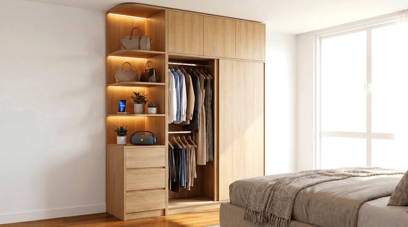Tủ quần áo MDF đa năng