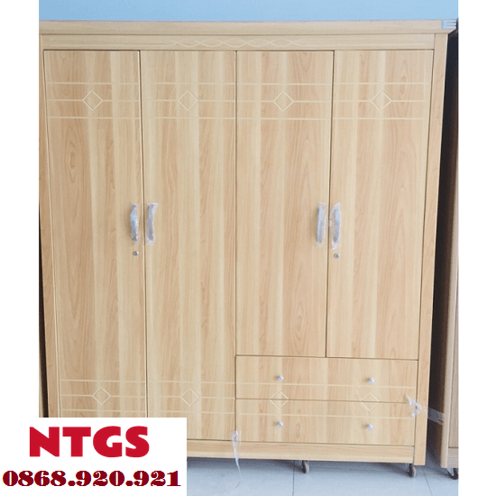 Tủ Áo Melamine 1 Tủ quần áo 4 cánh melamin