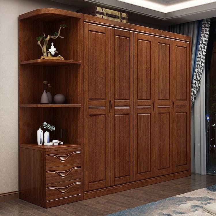 Mẫu tủ quần áo đẹp bằng gỗ tự nhiên sang trọng 6 Tủ quần áo gỗ xoan đào