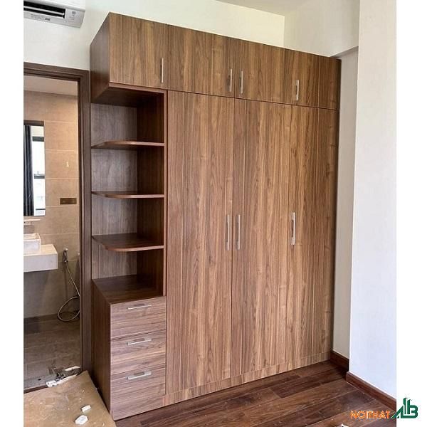 Hình ảnh mẫu tủ quần áo MDF cánh mở