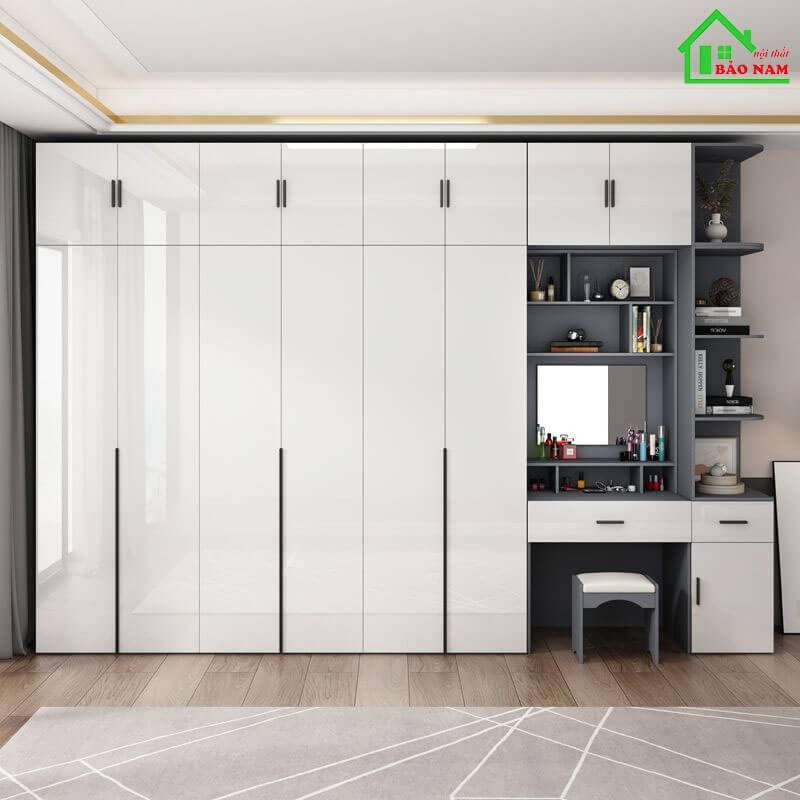 Tủ quần áo acrylic cánh mở