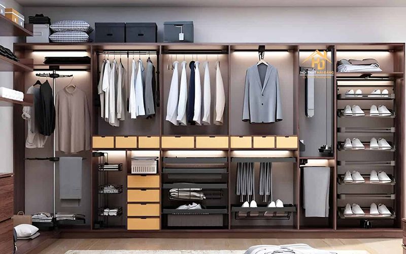 Tủ Áo Âm Tường Tiện Nghi 1 Hình ảnh mẫu tủ âm tường phong cách tối giản