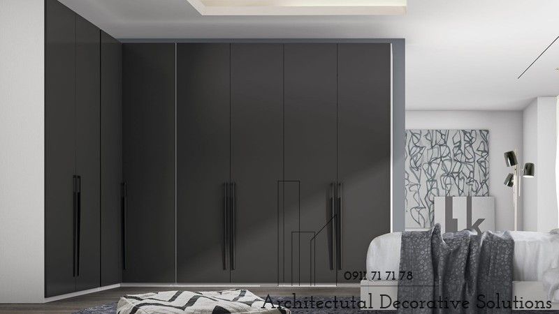 Tủ Áo Âm Tường Màu Xám 3 Tủ âm tường đa chức năng