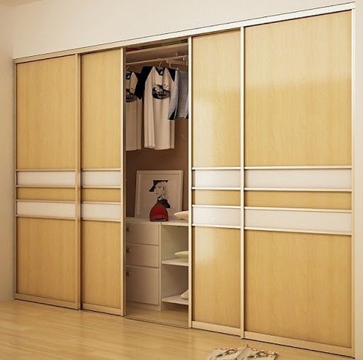 Mẫu Tủ Áo Âm Tường Cánh Lùa 3 Tủ quần áo âm tường cánh lùa