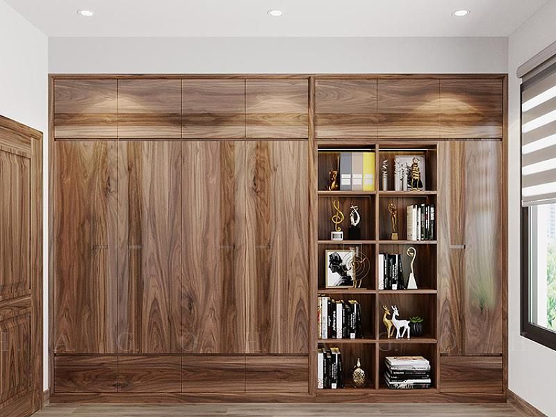 Tủ Áo Âm Tường Vân Gỗ 2 Tủ quần áo âm tường Kwood Việt Nam