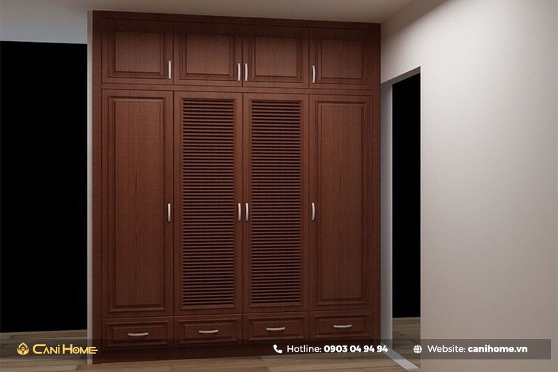 Tủ Áo Âm Tường Vân Gỗ 1 Tủ quần áo âm tường đẹp
