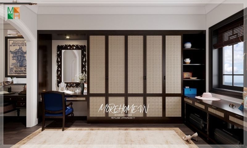 Tủ Áo Âm Tường Kết Hợp Kệ Trang Trí 3 Hình ảnh mẫu tủ đa năng