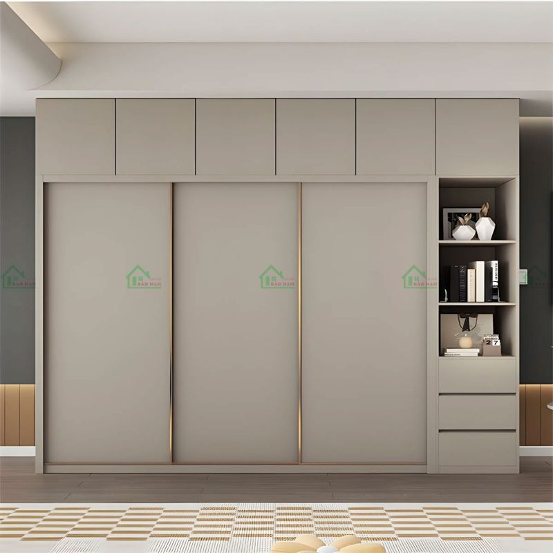 Tủ Quần Áo Cửa Lùa Nhà Phố 2 Tủ quần áo cửa lùa 3 cánh