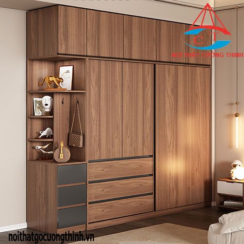 Tủ Quần Áo Cửa Lùa Chung Cư 5 Mẫu tủ cửa lùa 3 cánh