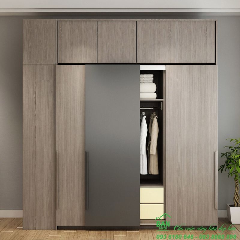 Tủ quần áo lùa CL-537
