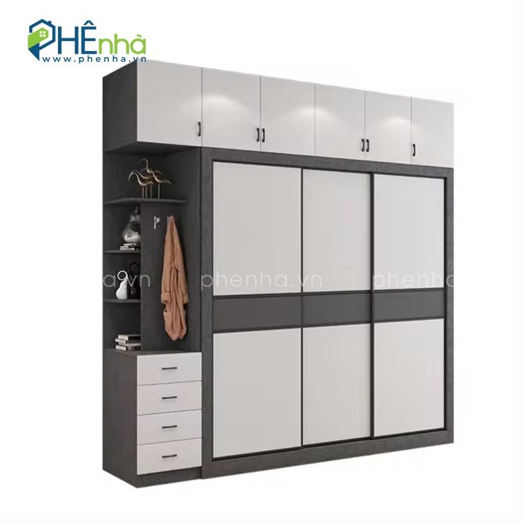 Tủ Quần Áo Cửa Lùa Nhà Phố 1 Tủ quần áo cửa trượt TA20-03
