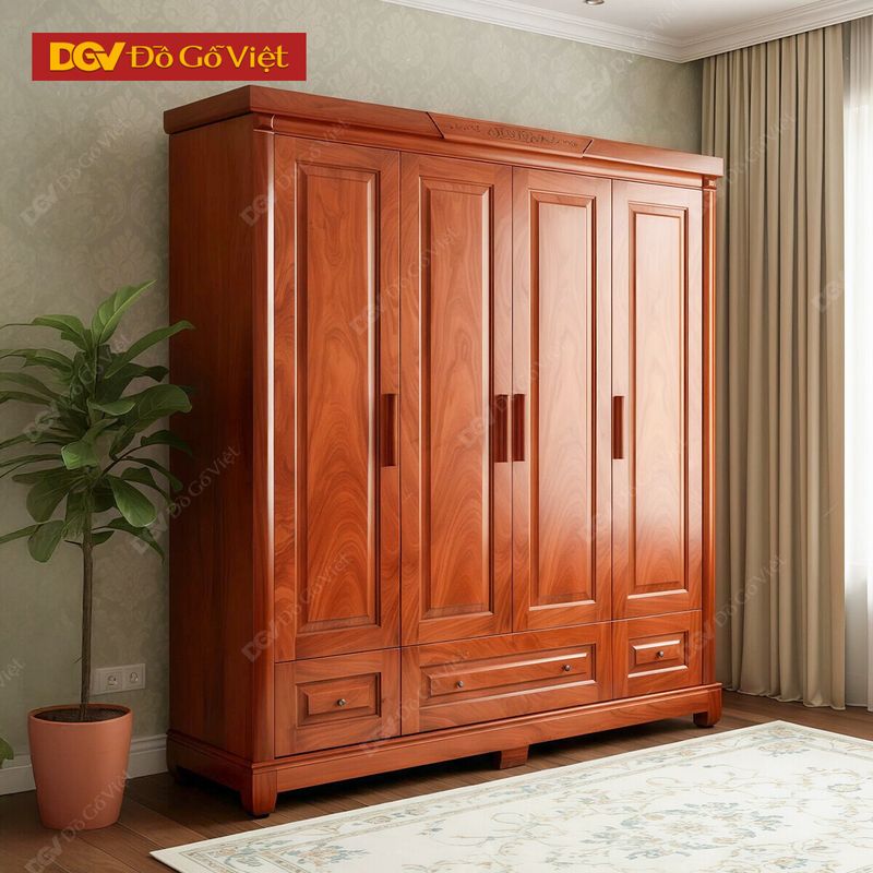 Tủ Quần Áo Giá Tốt 1 Tủ quần áo đẹp gỗ veneer tự nhiên