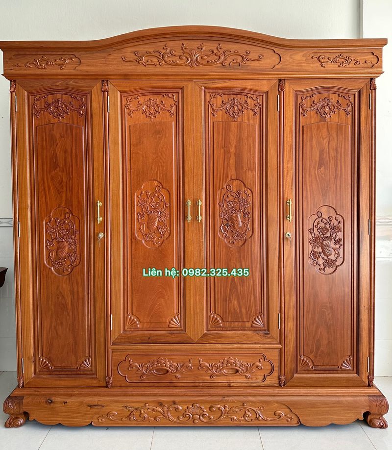 Tủ Quần Áo Gỗ Đẹp 3 Tủ quần áo gỗ cẩm xe