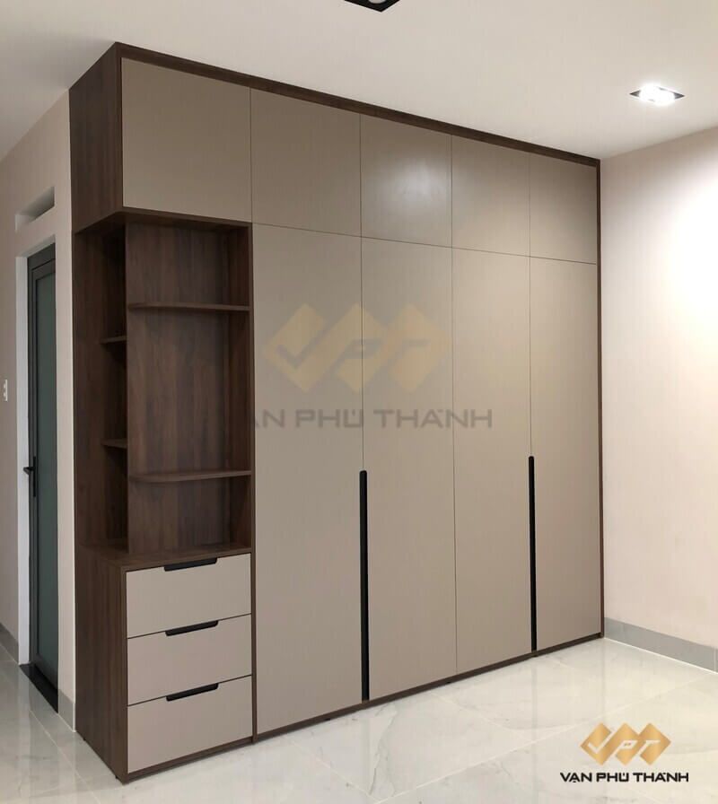 Tủ Quần Áo Nhiều Ngăn Tiện Dụng 2 Tủ quần áo gỗ công nghiệp 4 cánh