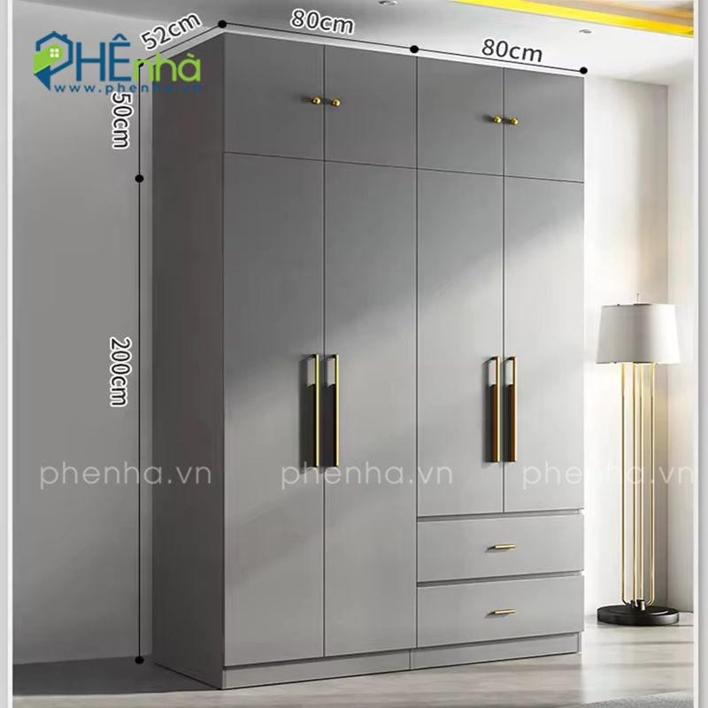 Tủ Quần Áo Gỗ An Cường 4 Tủ quần áo gỗ công nghiệp