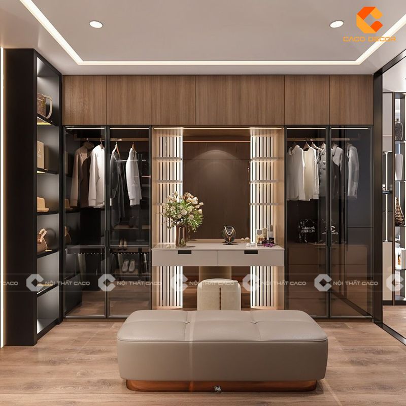 Tủ Quần Áo Nội Thất Nhà Phố 3 Tủ quần áo gỗ công nghiệp cho nhà phố