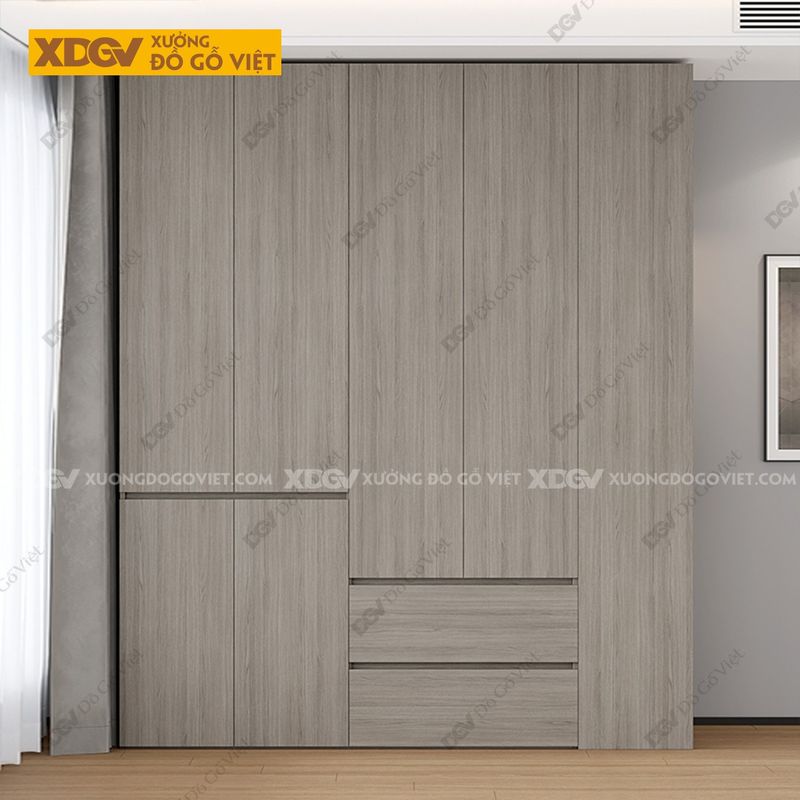 Tủ quần áo MDF cánh lùa
