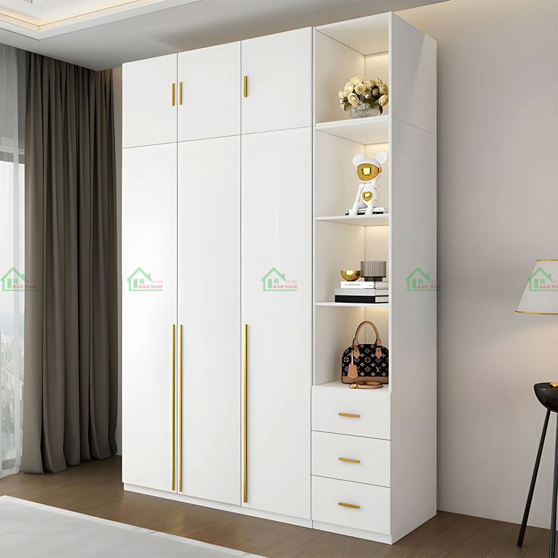 Tủ quần áo gỗ MDF giá rẻ TA42-3