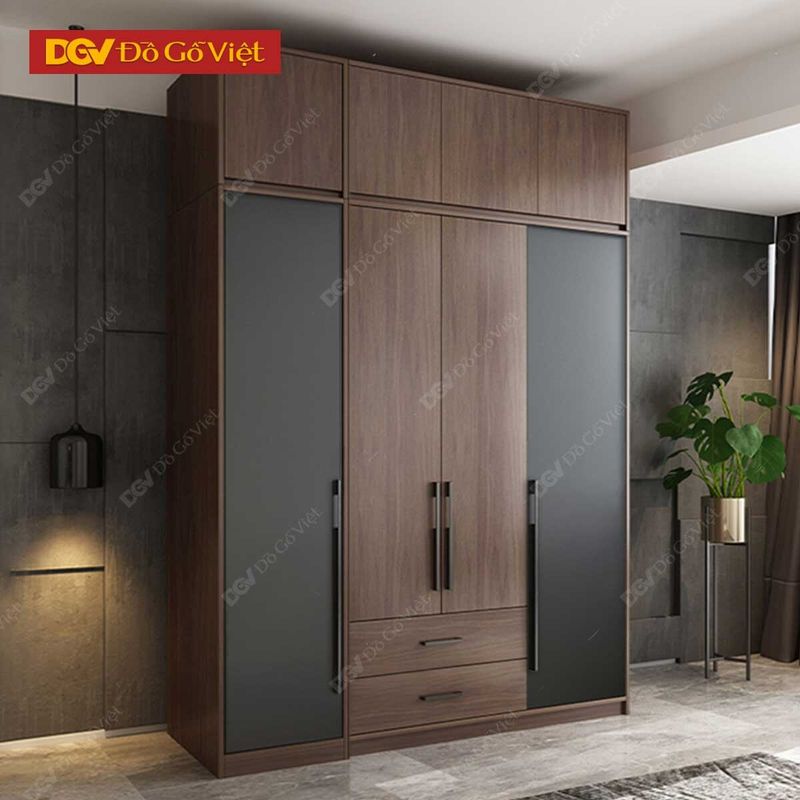 Tủ quần áo MDF lõi xanh sang trọng, tinh tế