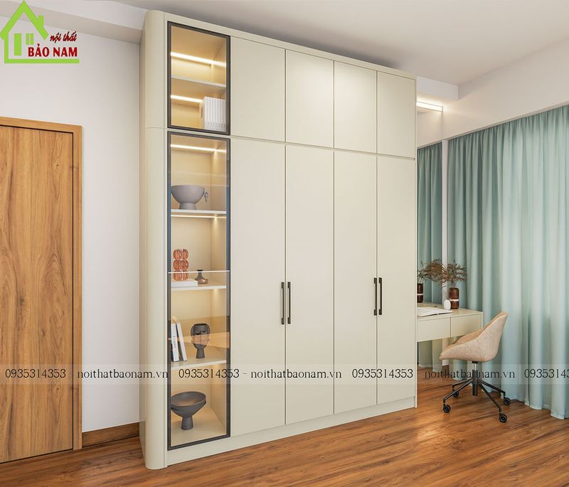 tu quan ao go mdf mau kem dep hien dai ta32 1 2