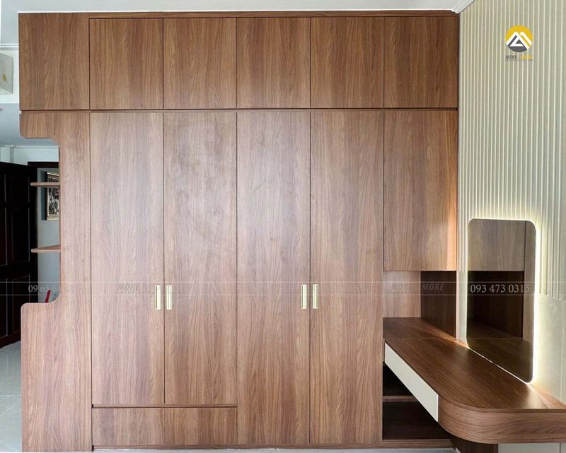 Tủ quần áo Gỗ Plywood làm phòng ngủ master