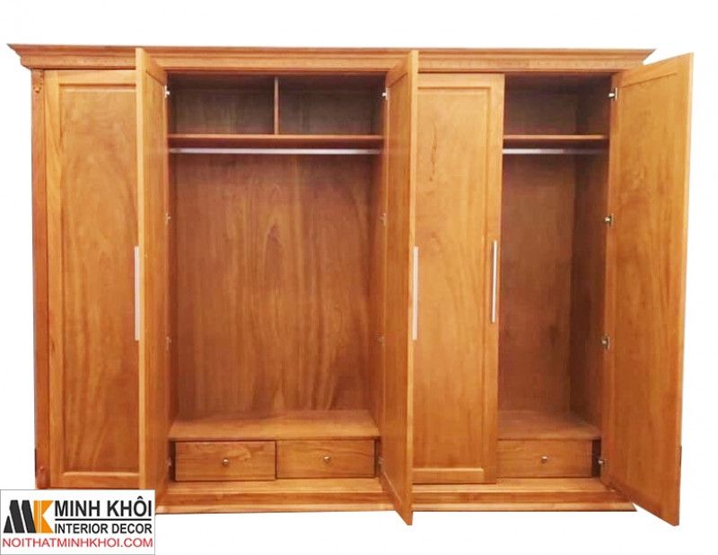Tủ quần áo cho vợ chồng 1 Tủ quần áo hiện đại gỗ đỏ cao cấp