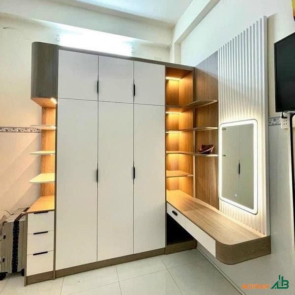 Tủ Quần Áo Hiện Đại 4 Tủ quần áo hiện đại màu kem